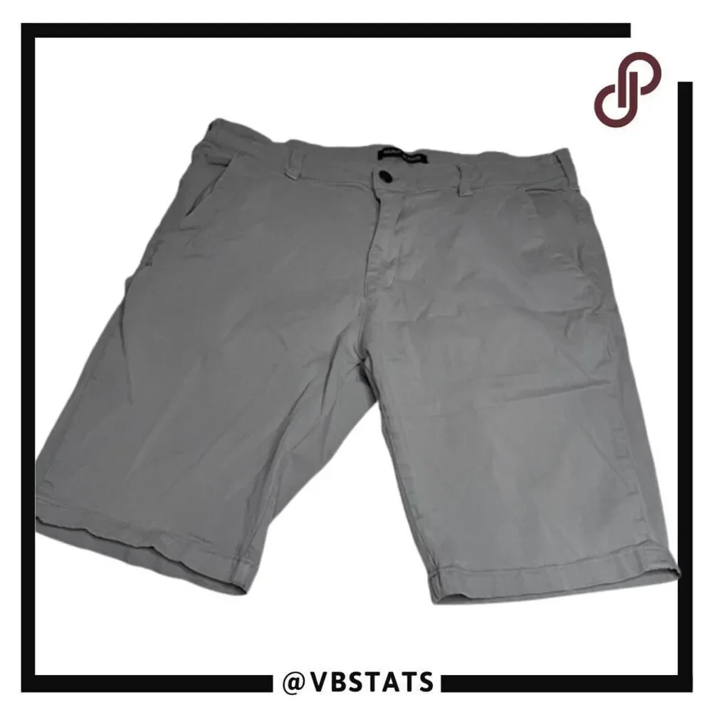 Mavi Jeans Men's Classic Straight Chino‎ Shorts Gray Size 34W